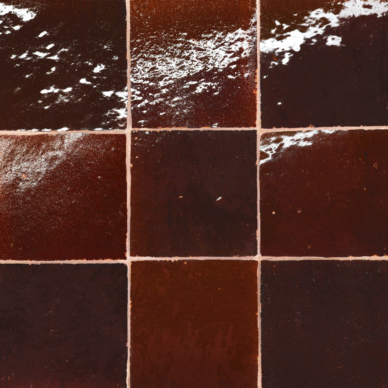 Bedrosians Zagora 4" X 4" Gloss Maroon