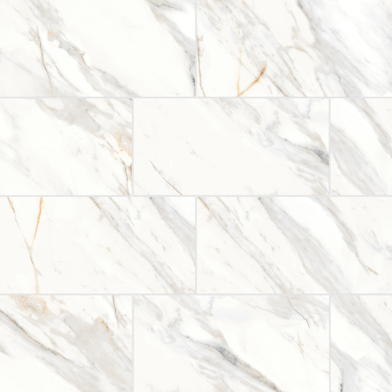 Bedrosians Shandar 12" X 24" Matte Arezzo Bianco