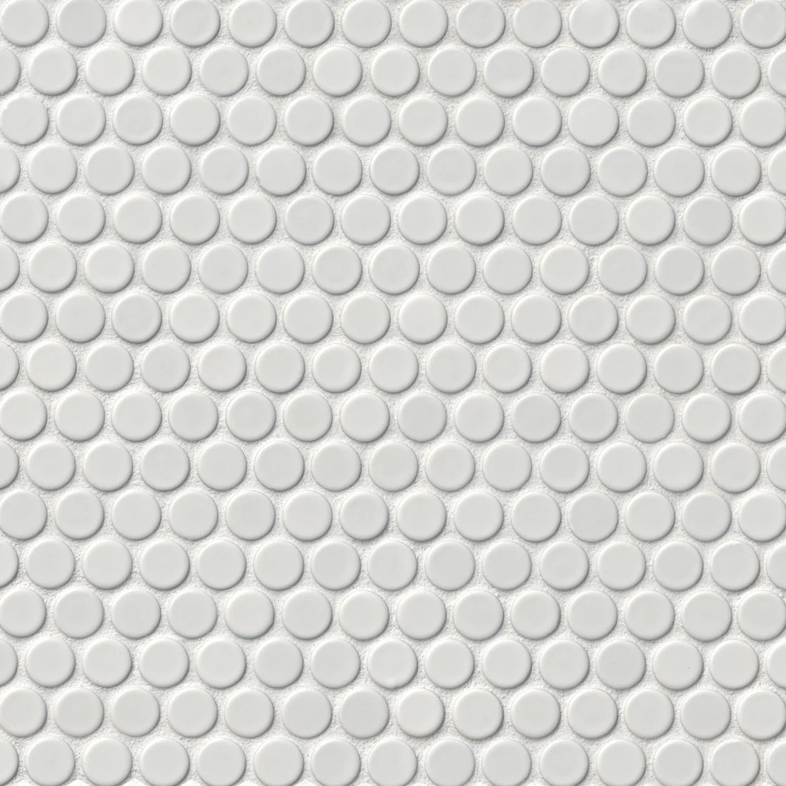 Tile Shop Penny Round 12x12 Mosaic Matte White