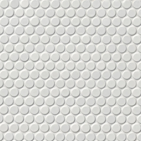 Tile Shop Penny Round 12x12 Mosaic Matte White