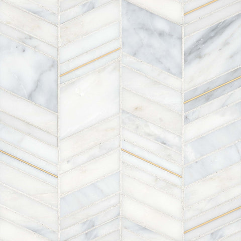 Bedrosians Ferrara 10.75" x 12" with Brass Bianco