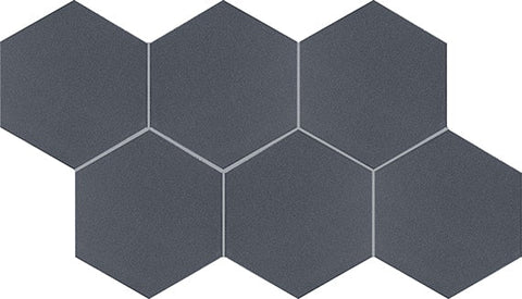 Marazzi Inyo 8" Hexagon Microban Indigo